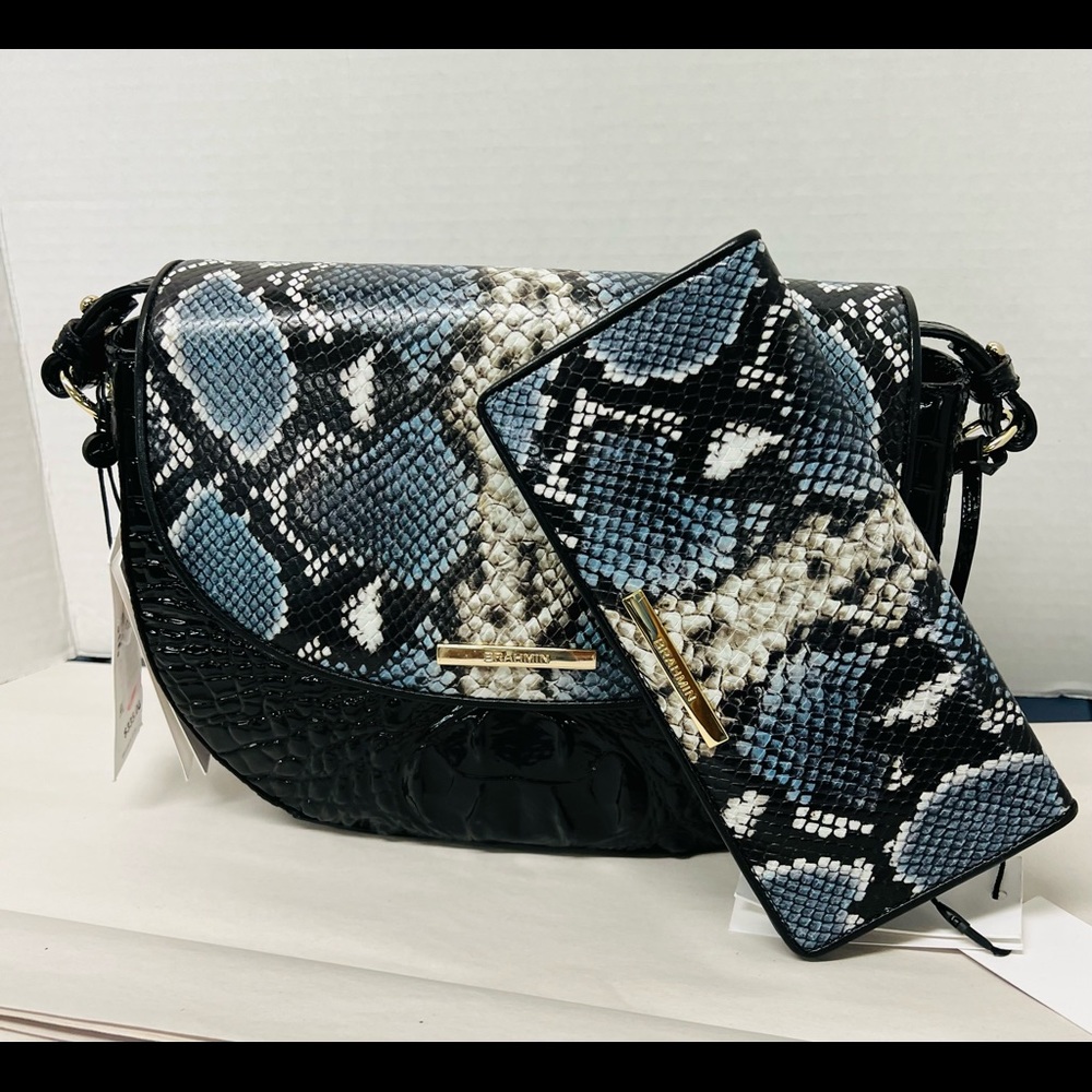 NWTS Beautiful Brahmin Ella crossbody with matching Ady wallet..